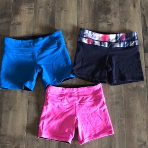 Lululemon shorts bundle! 2 size 6 and 1 size 4!!!